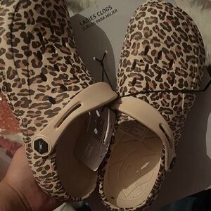 Leopard Print Clogs